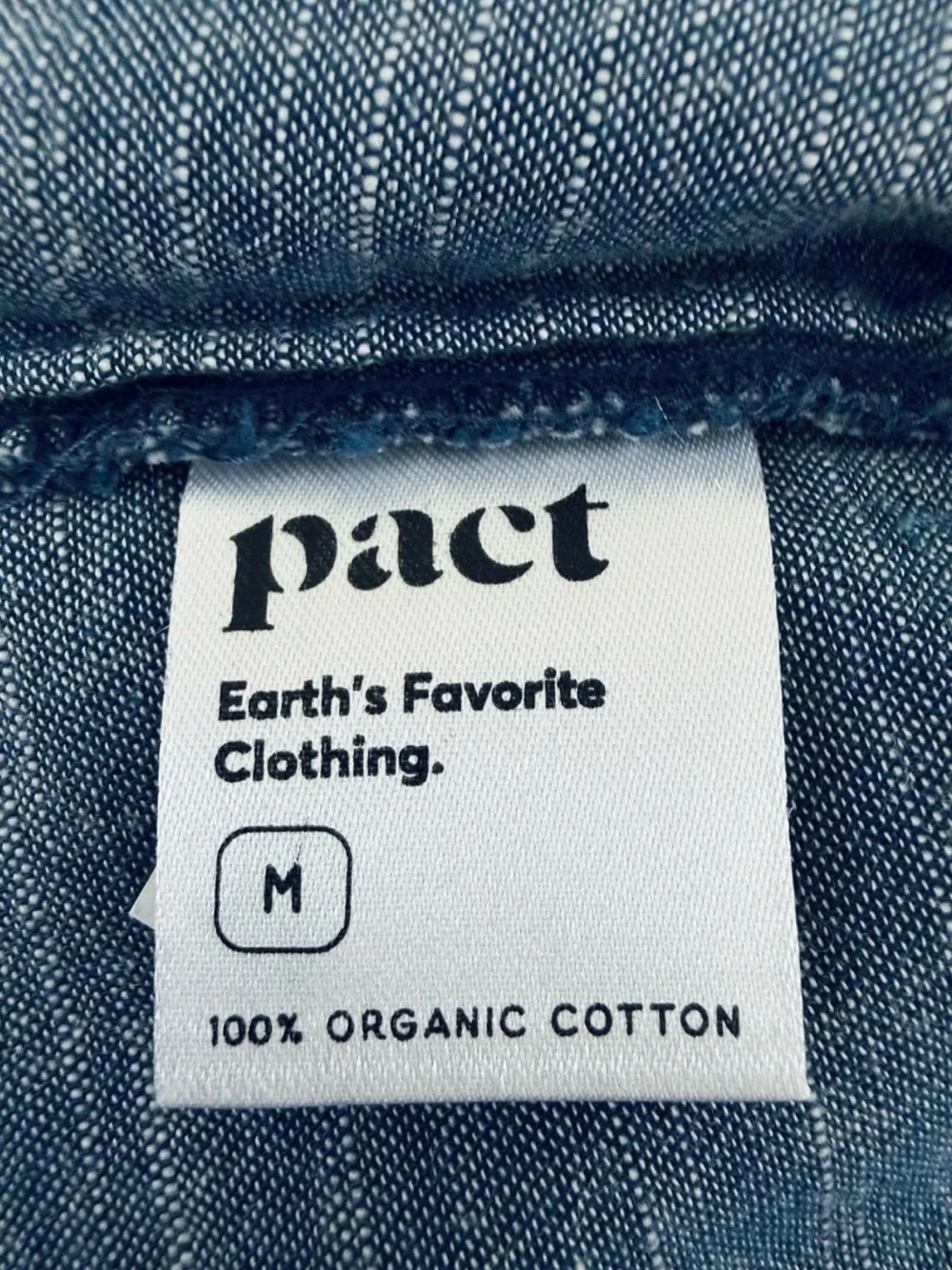 Pact Organic Cotton Chambray  Shift Dress - Picture 12 of 15